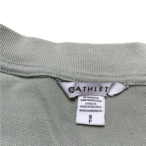 ATHLETA Retroterry V-Neck Sleeveless Sweater Green Size Small - Picture 7 of 7